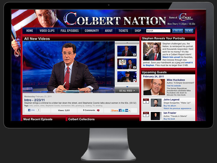 The Colbert Report Website